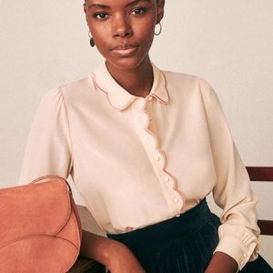 Sezane chemise Fanny nude